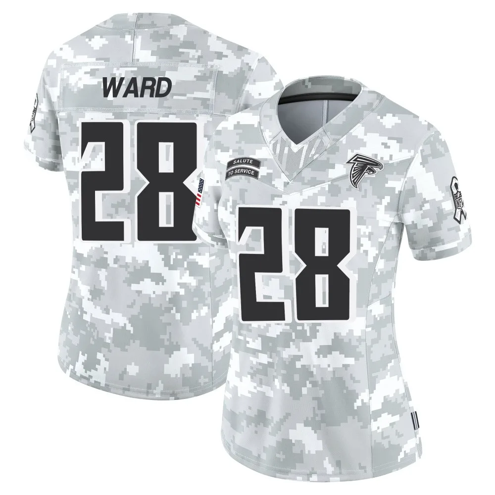 Terron Ward Atlanta Falcons Women's Nike 2024 Salute To Service Limited Arctic Camo Jersey Terron Ward Atlanta Falcons Women's Nike 2024 Salute To Service Limited Arctic Camo Jersey