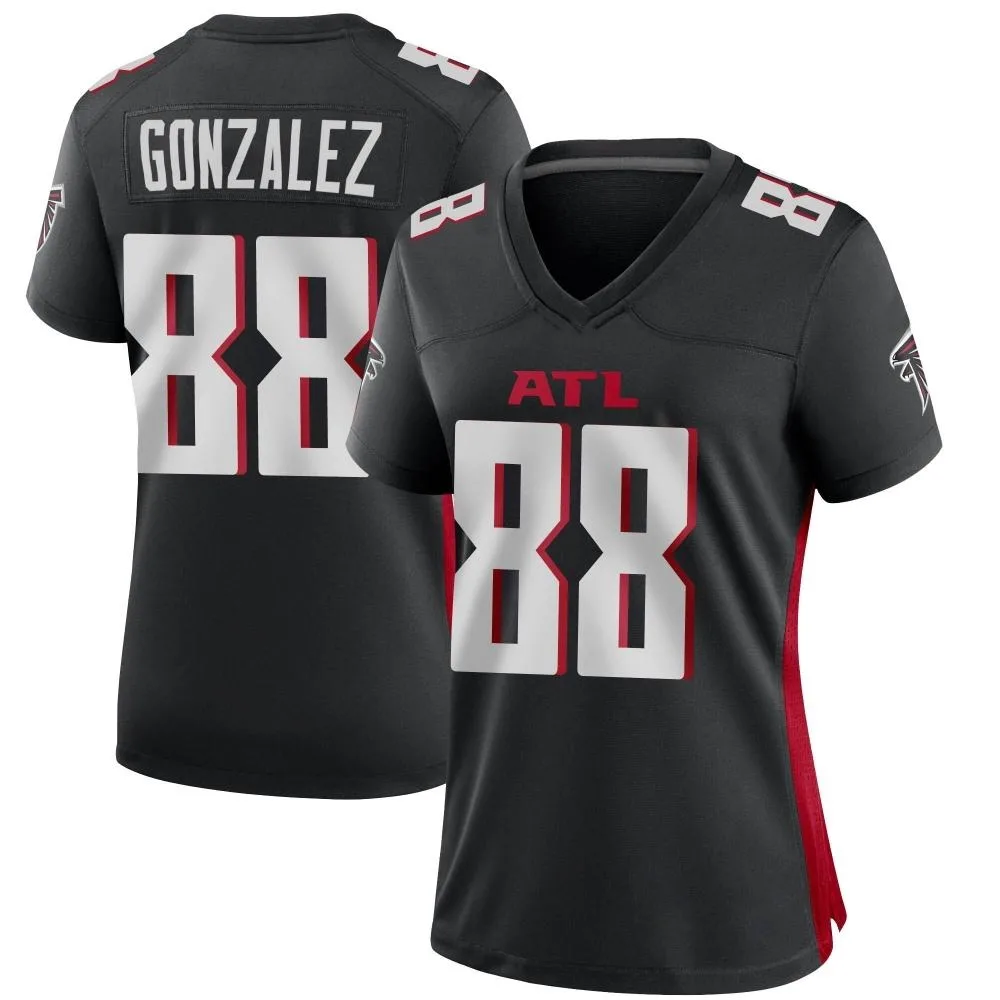 Tony Gonzalez Atlanta Falcons Women's Nike Alternate Game Black Jersey Tony Gonzalez Atlanta Falcons Women's Nike Alternate Game Black Jersey
