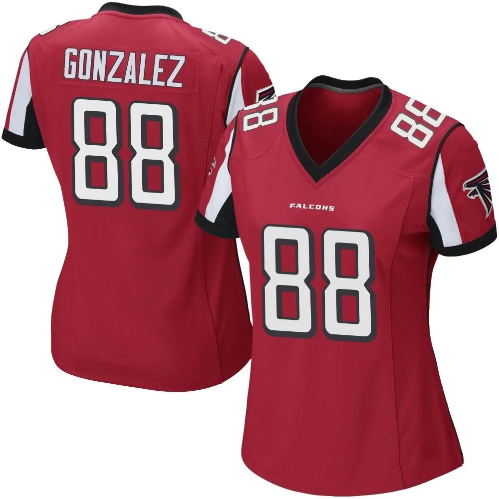 Tony Gonzalez Atlanta Falcons Women's Nike Team Color Game Red Jersey Tony Gonzalez Atlanta Falcons Women's Nike Team Color Game Red Jersey