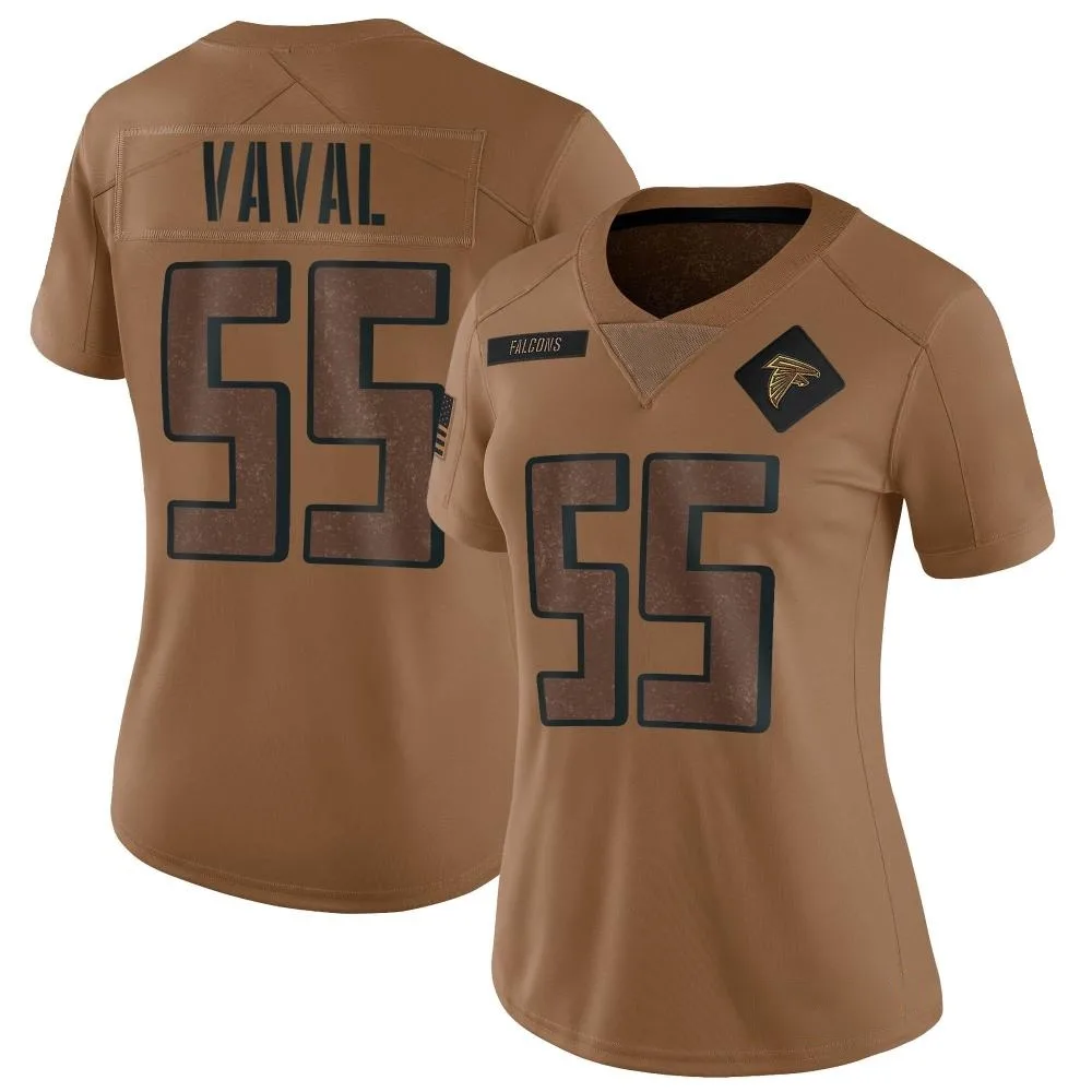 Trey Vaval Atlanta Falcons Women's Nike 2023 Salute To Service Limited Brown Jersey Trey Vaval Atlanta Falcons Women's Nike 2023 Salute To Service Limited Brown Jersey