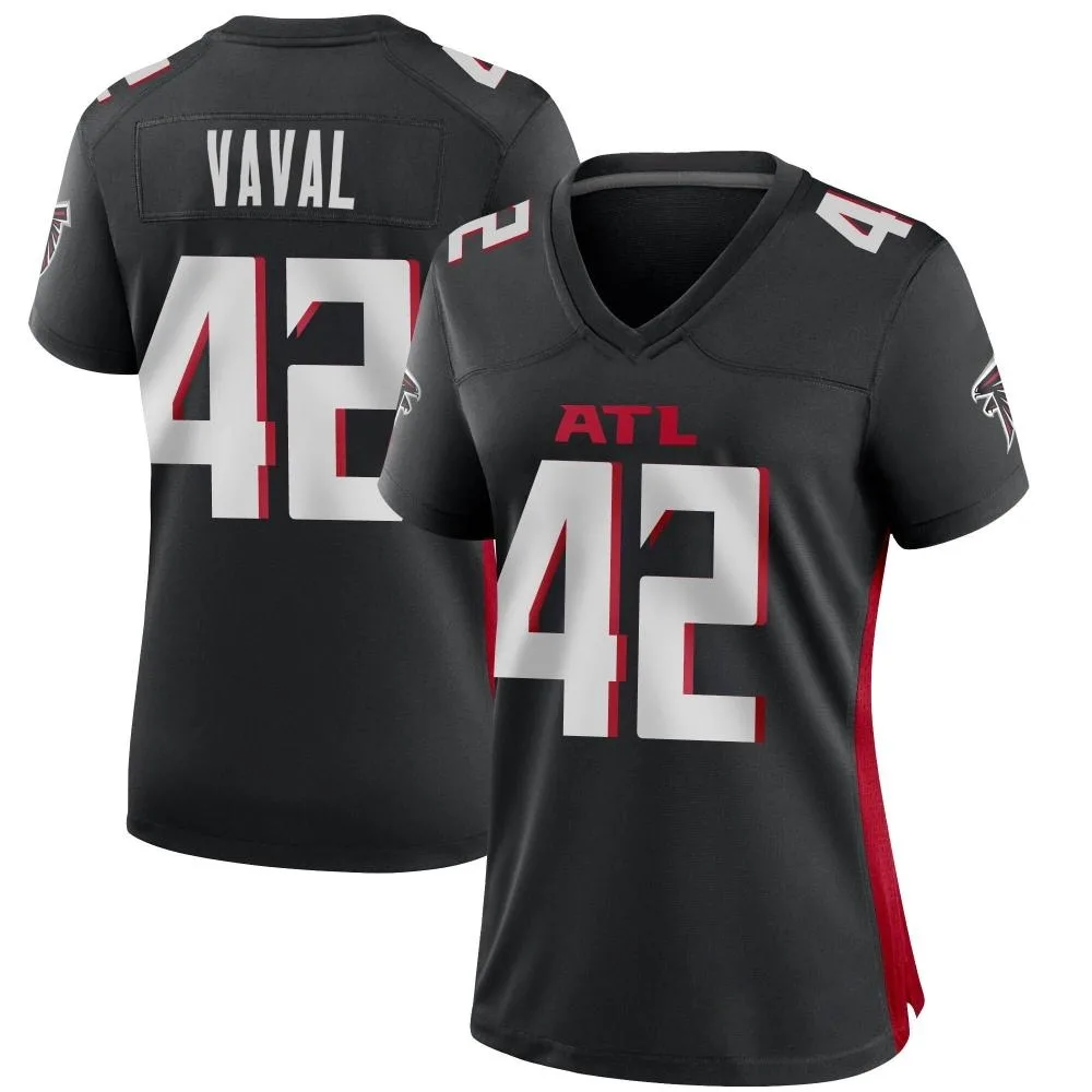 Trey Vaval Atlanta Falcons Women's Nike Alternate Game Black Jersey Trey Vaval Atlanta Falcons Women's Nike Alternate Game Black Jersey