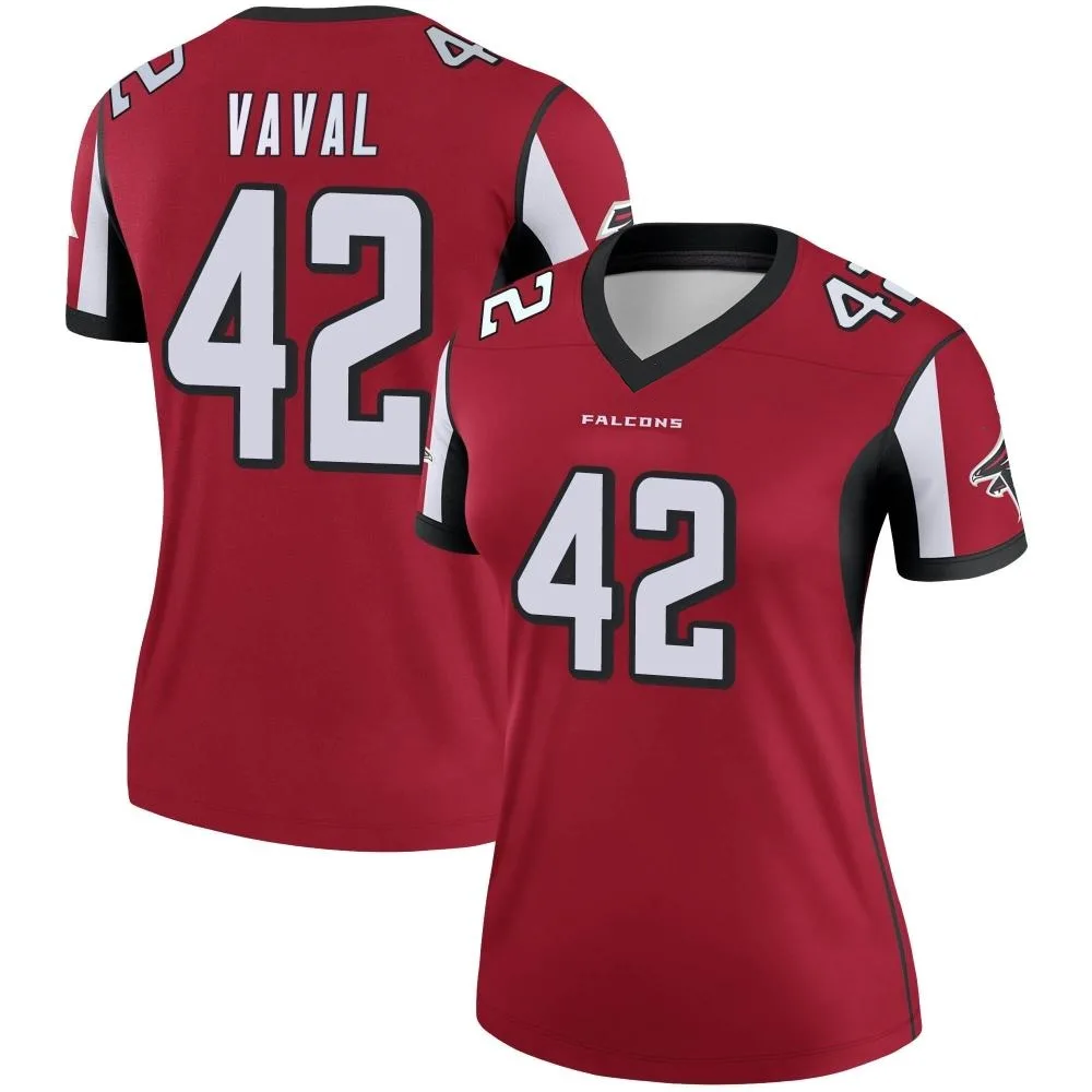 Trey Vaval Atlanta Falcons Women's Nike Legend Red Jersey Trey Vaval Atlanta Falcons Women's Nike Legend Red Jersey