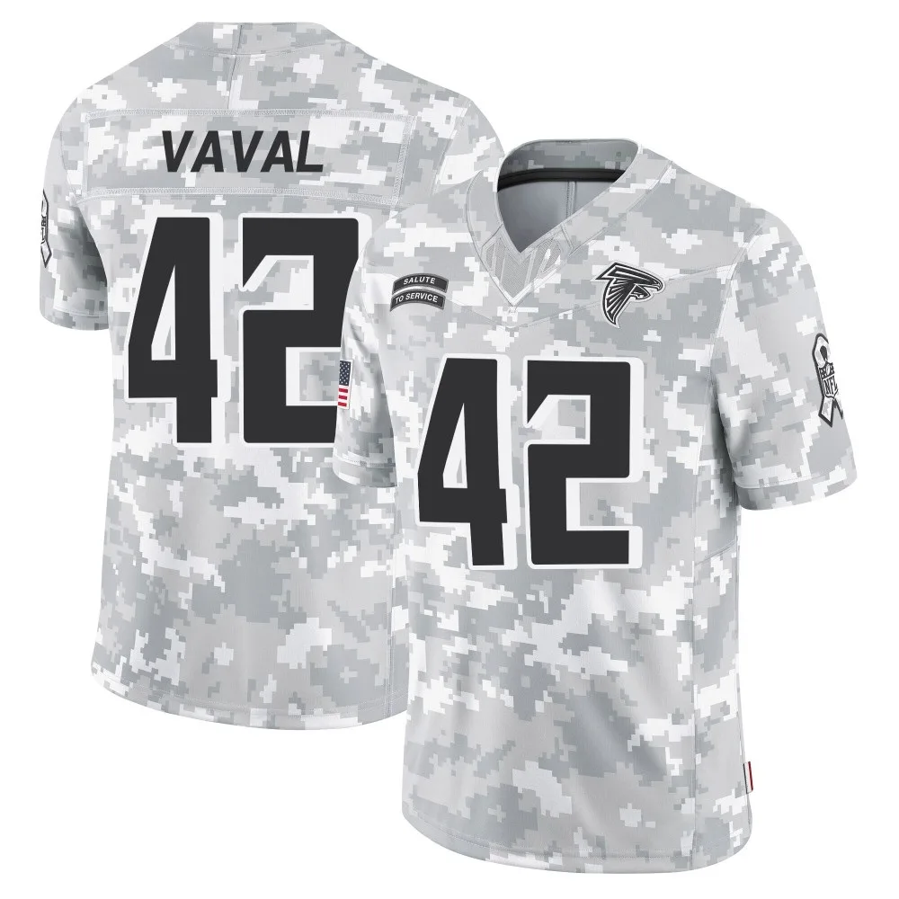 Trey Vaval Atlanta Falcons Youth Nike 2024 Salute To Service Limited Arctic Camo Jersey Trey Vaval Atlanta Falcons Youth Nike 2024 Salute To Service Limited Arctic Camo Jersey