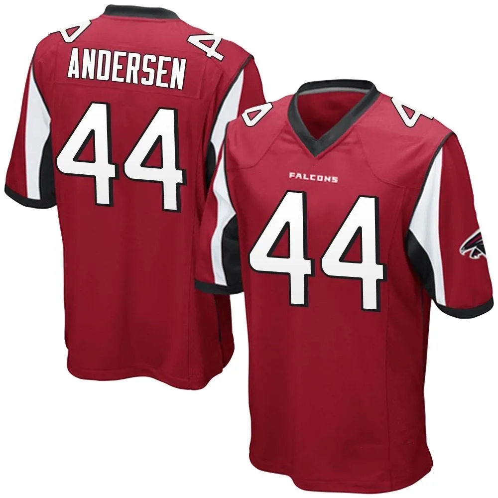 Troy Andersen Atlanta Falcons Men's Nike Team Color Game Red Jersey Troy Andersen Atlanta Falcons Men's Nike Team Color Game Red Jersey