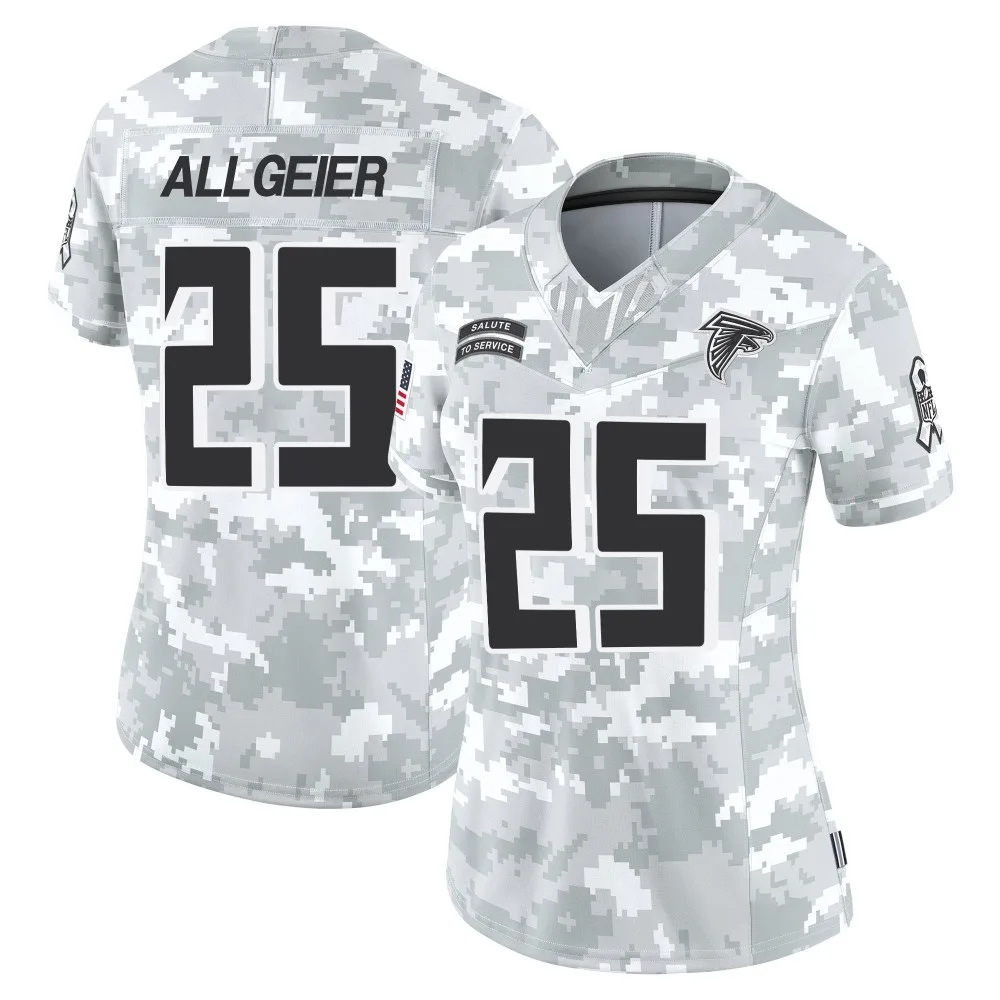 Tyler Allgeier Atlanta Falcons Women's Nike 2024 Salute To Service Limited Arctic Camo Jersey Tyler Allgeier Atlanta Falcons Women's Nike 2024 Salute To Service Limited Arctic Camo Jersey