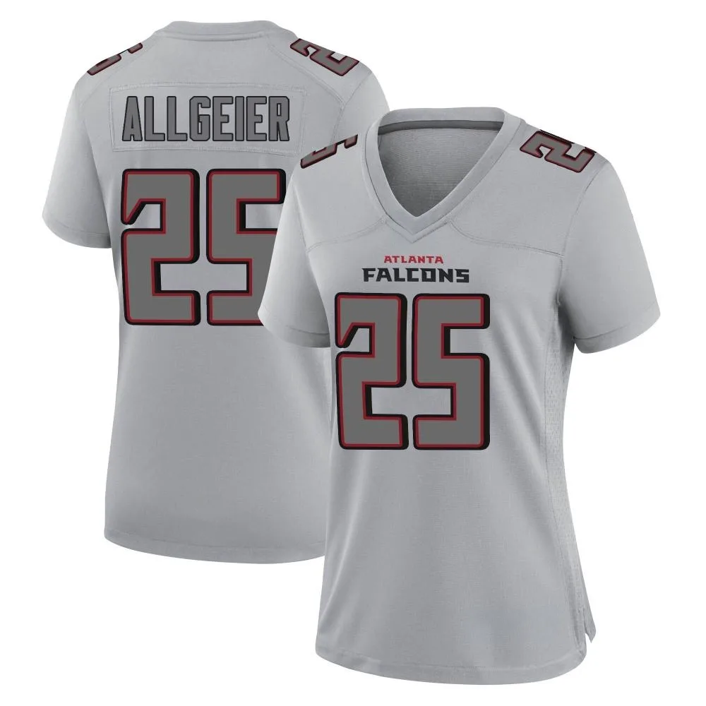 Tyler Allgeier Atlanta Falcons Women's Nike Atmosphere Fashion Game Gray Jersey Tyler Allgeier Atlanta Falcons Women's Nike Atmosphere Fashion Game Gray Jersey