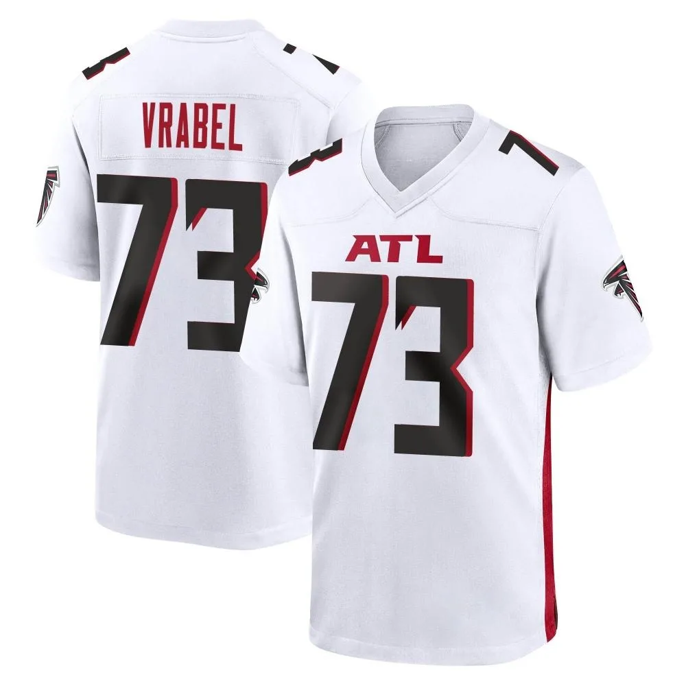 Tyler Vrabel Atlanta Falcons Men's Nike Game White Jersey Tyler Vrabel Atlanta Falcons Men's Nike Game White Jersey