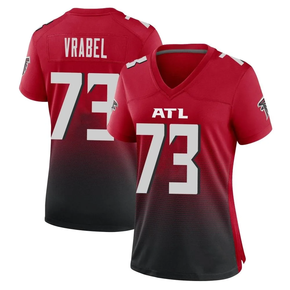 Tyler Vrabel Atlanta Falcons Women's Nike 2nd Alternate Game Red Jersey Tyler Vrabel Atlanta Falcons Women's Nike 2nd Alternate Game Red Jersey