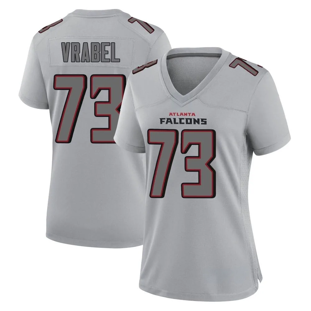 Tyler Vrabel Atlanta Falcons Women's Nike Atmosphere Fashion Game Gray Jersey Tyler Vrabel Atlanta Falcons Women's Nike Atmosphere Fashion Game Gray Jersey