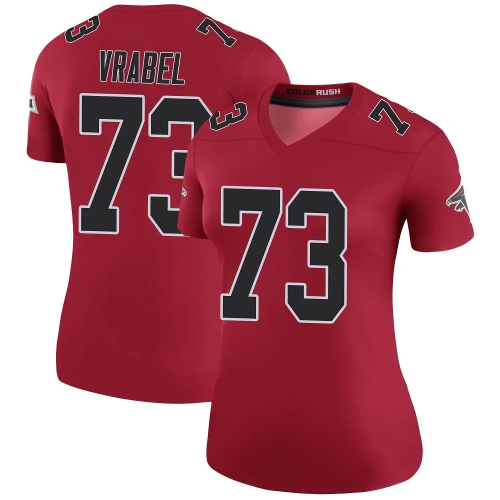 Tyler Vrabel Atlanta Falcons Women's Nike Color Rush Legend Red Jersey Tyler Vrabel Atlanta Falcons Women's Nike Color Rush Legend Red Jersey