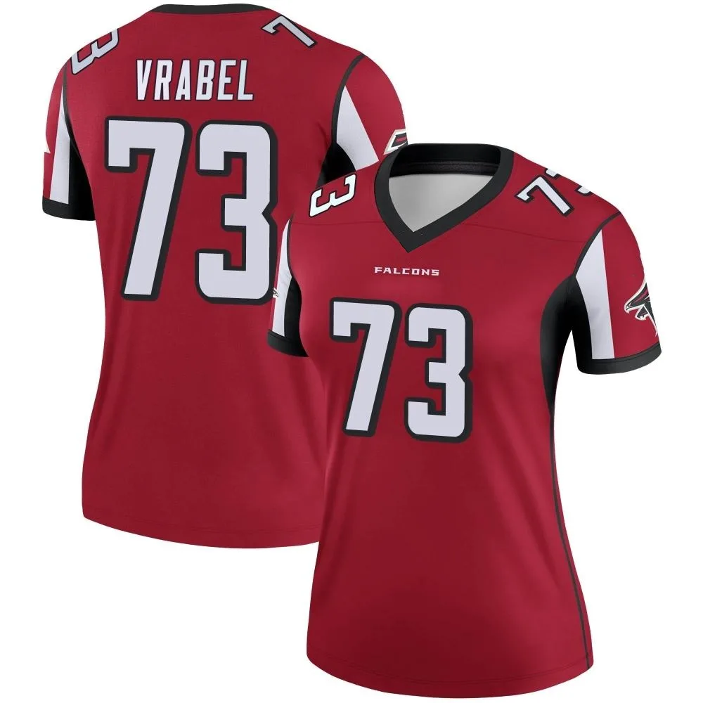 Tyler Vrabel Atlanta Falcons Women's Nike Legend Red Jersey Tyler Vrabel Atlanta Falcons Women's Nike Legend Red Jersey