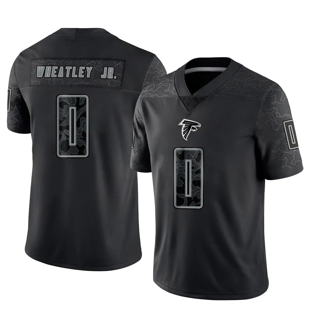 Tyrone Wheatley Jr. Atlanta Falcons Men's Nike Reflective Limited Black Jersey Tyrone Wheatley Jr. Atlanta Falcons Men's Nike Reflective Limited Black Jersey