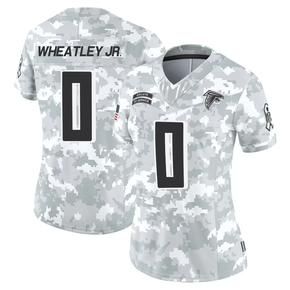Tyrone Wheatley Jr. Atlanta Falcons Women's Nike 2024 Salute To Service Limited Arctic Camo Jersey Tyrone Wheatley Jr. Atlanta Falcons Women's Nike 2024 Salute To Service Limited Arctic Camo Jersey