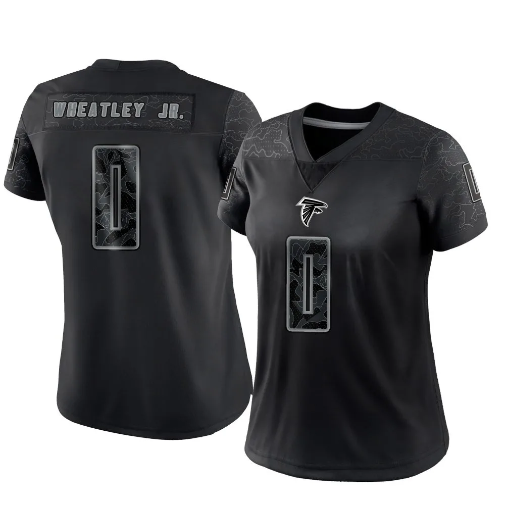 Tyrone Wheatley Jr. Atlanta Falcons Women's Nike Reflective Limited Black Jersey Tyrone Wheatley Jr. Atlanta Falcons Women's Nike Reflective Limited Black Jersey