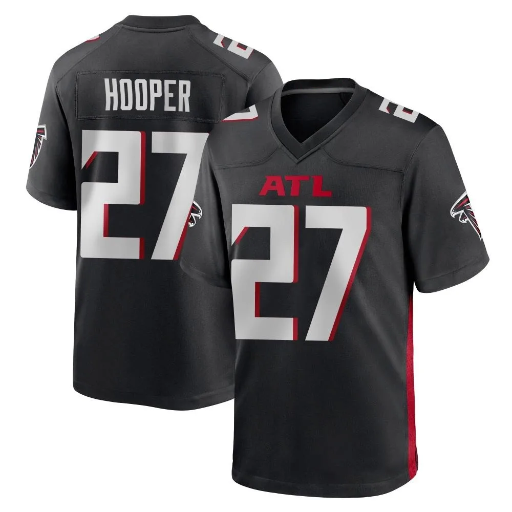 William Hooper Atlanta Falcons Men's Nike Alternate Game Black Jersey William Hooper Atlanta Falcons Men's Nike Alternate Game Black Jersey