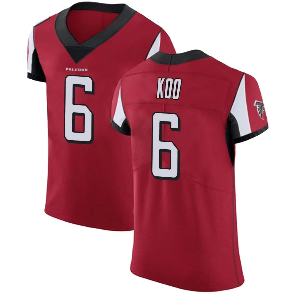 Younghoe Koo Atlanta Falcons Men's Nike Team Color Elite Red Jersey Younghoe Koo Atlanta Falcons Men's Nike Team Color Elite Red Jersey