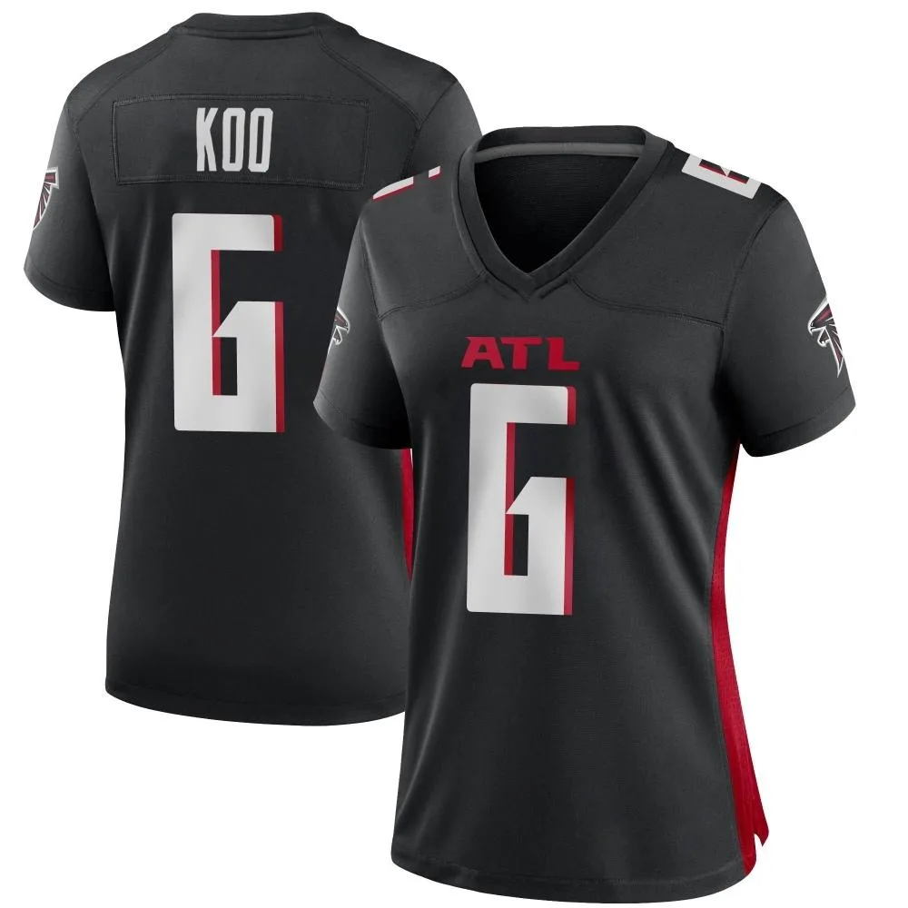 Younghoe Koo Atlanta Falcons Women's Nike Alternate Game Black Jersey Younghoe Koo Atlanta Falcons Women's Nike Alternate Game Black Jersey