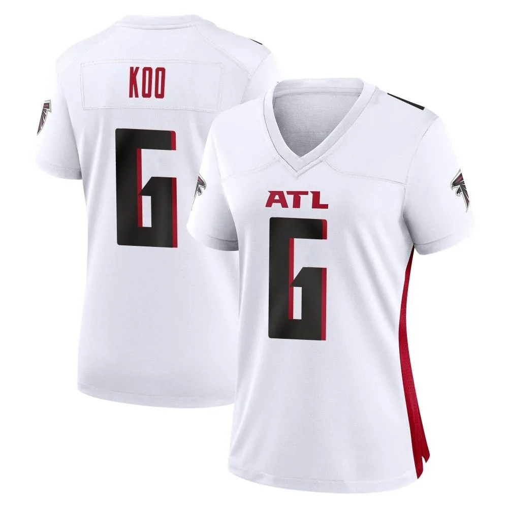 Younghoe Koo Atlanta Falcons Women's Nike Game White Jersey Younghoe Koo Atlanta Falcons Women's Nike Game White Jersey