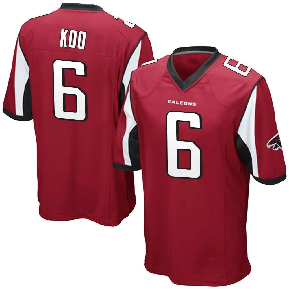 Younghoe Koo Atlanta Falcons Youth Nike Team Color Game Red Jersey Younghoe Koo Atlanta Falcons Youth Nike Team Color Game Red Jersey