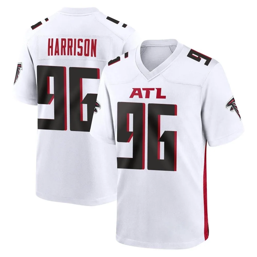 Zach Harrison Atlanta Falcons Men's Nike Game White Jersey Zach Harrison Atlanta Falcons Men's Nike Game White Jersey