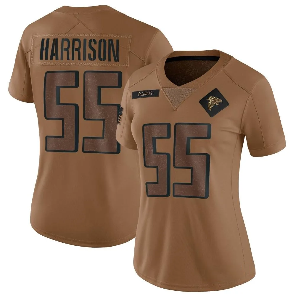 Zach Harrison Atlanta Falcons Women's Nike 2023 Salute To Service Limited Brown Jersey Zach Harrison Atlanta Falcons Women's Nike 2023 Salute To Service Limited Brown Jersey