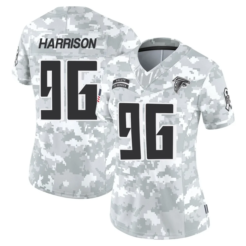 Zach Harrison Atlanta Falcons Women's Nike 2024 Salute To Service Limited Arctic Camo Jersey Zach Harrison Atlanta Falcons Women's Nike 2024 Salute To Service Limited Arctic Camo Jersey