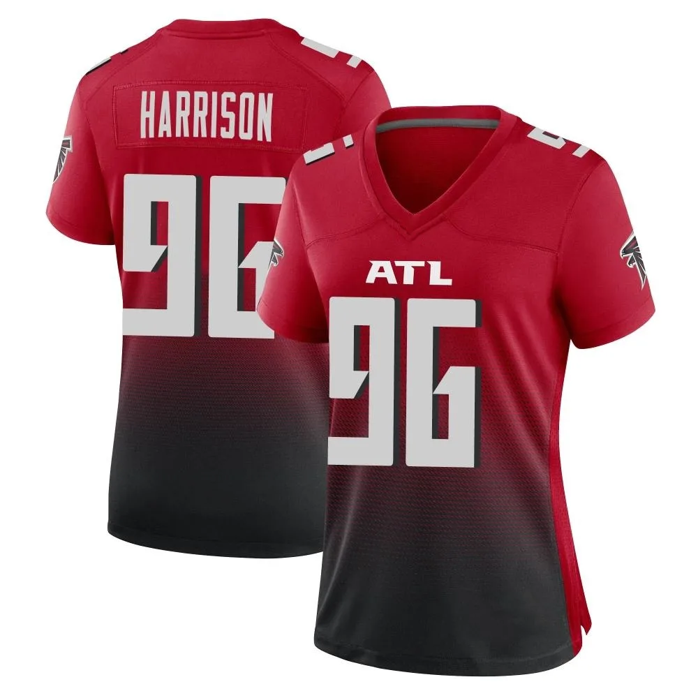 Zach Harrison Atlanta Falcons Women's Nike 2nd Alternate Game Red Jersey Zach Harrison Atlanta Falcons Women's Nike 2nd Alternate Game Red Jersey
