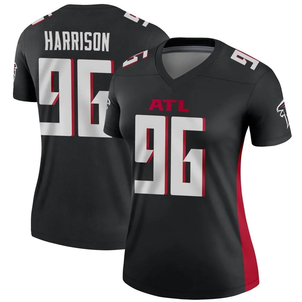 Zach Harrison Atlanta Falcons Women's Nike Legend Black Jersey Zach Harrison Atlanta Falcons Women's Nike Legend Black Jersey