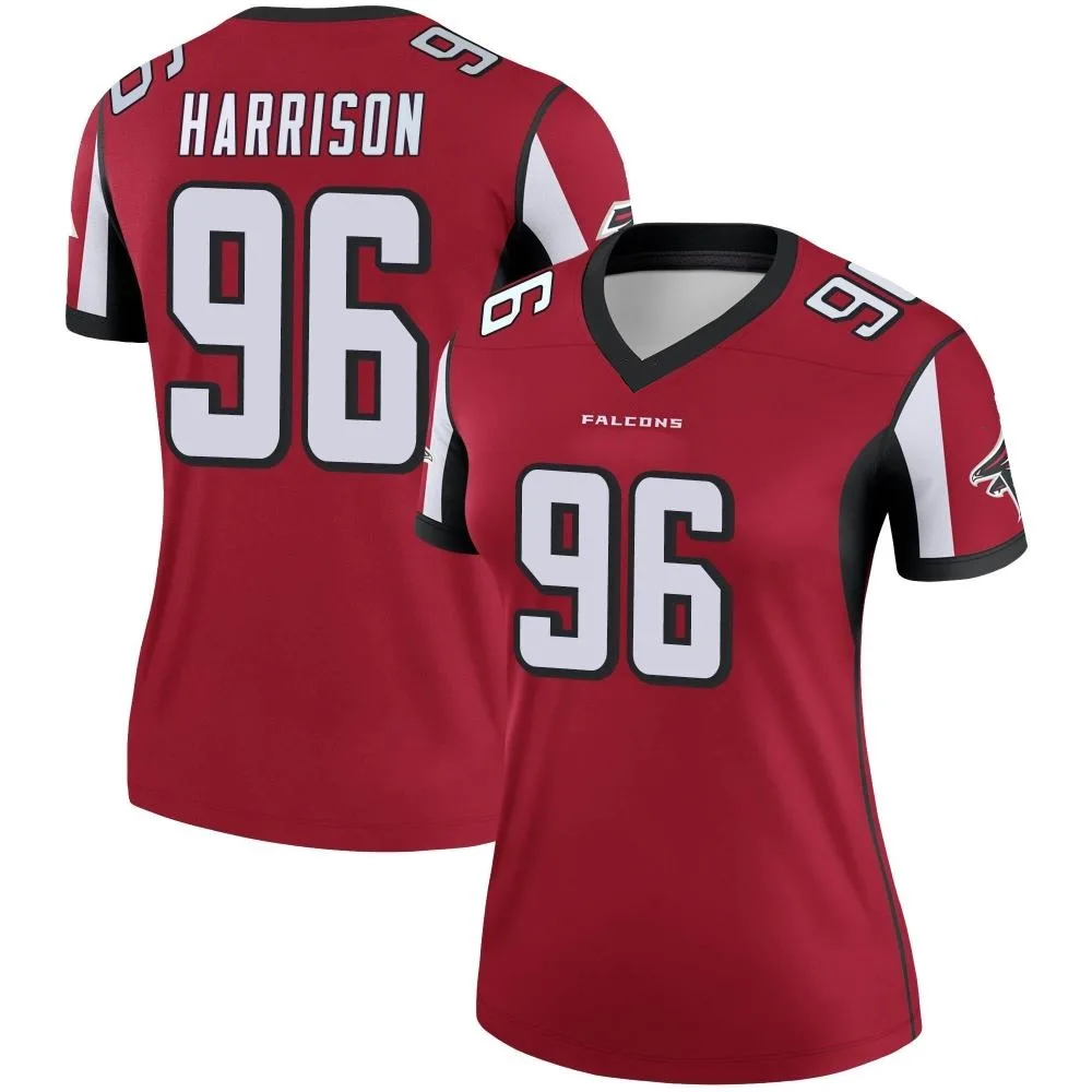 Zach Harrison Atlanta Falcons Women's Nike Legend Red Jersey Zach Harrison Atlanta Falcons Women's Nike Legend Red Jersey